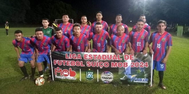 Equipe do Agro F.C que disputa a sede de Sidrolândia. Foto: LEFS